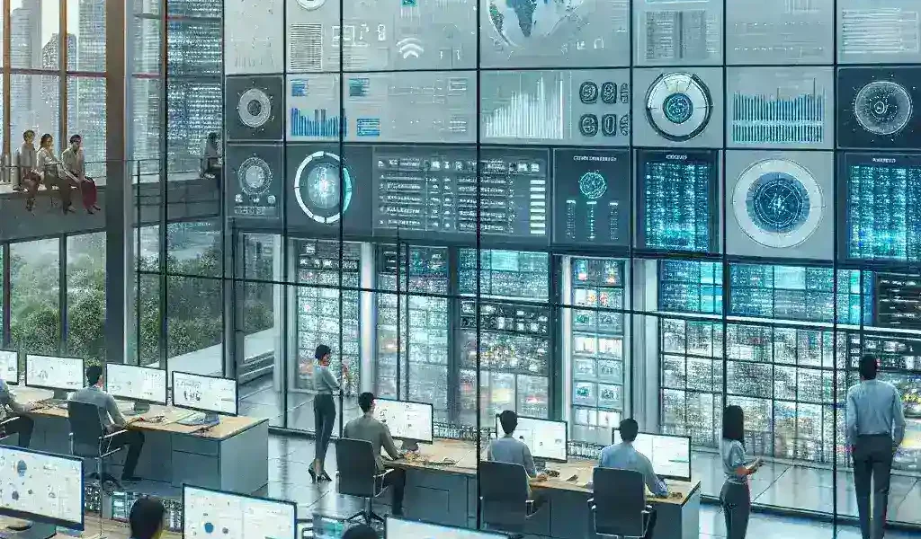 "Jakarta mayor inaugurates Smart City Command Center utilizing AI technology, showcasing advanced urban management solutions"